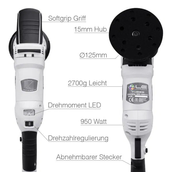 MÁQUINA DE POLIR EXCÊNTRICA LIQUID ELEMENTS T4200 15MM HUB - Image 4